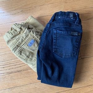 2 pairs of 2T Seven for all Mankind toddler jeans